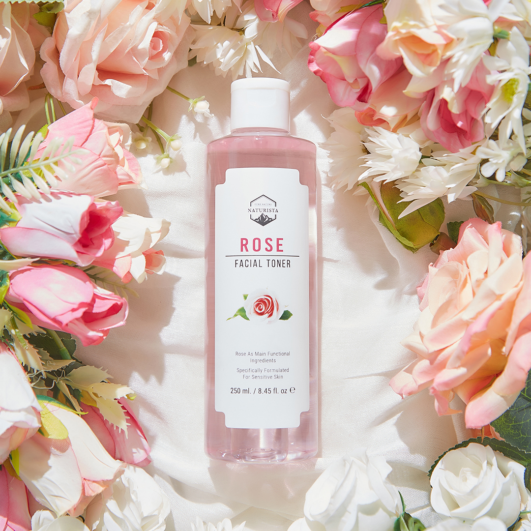 Naturista Rose Facial Toner 250ml โทนเนอร์จากสารสกัดกุหลาบ ช่วยลดอาการระคายเคือง ปรับเซลล์ผิวให้เเข็งเเรง เพิ่มความชุ่มชื่นให้แก่ผิว กระชับรูขุมขน