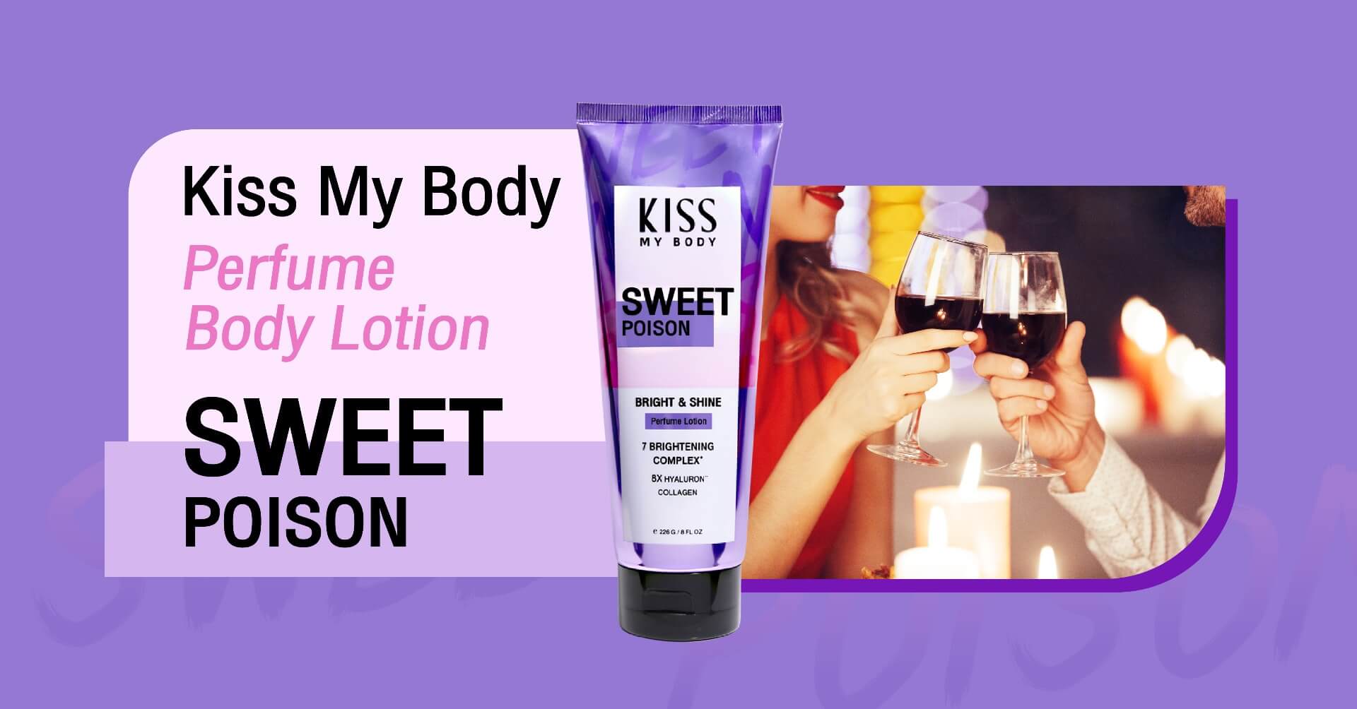 Kiss My Body,Kiss My Body Bright & Shine Perfume Lotion, Body Bright & Shine Perfume Lotion,โลชั่นน้ำหอม,Lotion,โลชั่น