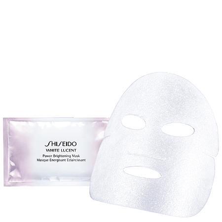 Shiseido WHITE LUCENT Power Brightening Mask 1 แผ่น ลดเลือนจุดด่างดำ สีผิวไม่สม่ำเสมอ ปรับผิวกระจ่างใสใน 15 นาที