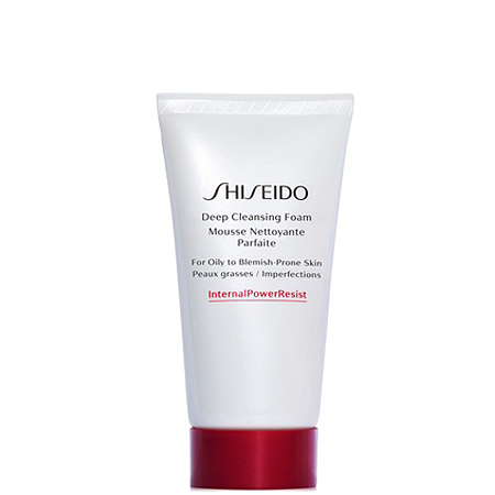 Shiseido Deep cleansing foam mousse nettoyante parfait 15ml โฟมล้างหน้าที่สะอาดล้ำลึกถึงรูขุมขน ขจัดไขมันส่วนเกิน สารมลพิษและสารออกซิไดซ์อันเป็นสาเหตุแห่งริ้วรอยแห่งวัย