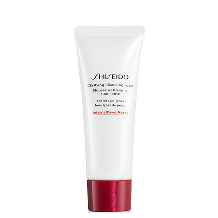 Shiseido Clarifying Cleansing Foam For All Skin Types 15ml ทำความสะอาดผิวของคุณได้อย่างสะอาดหมดจด เผยผิวกระจ่างใสได้อย่างเป็นธรรมชาติ